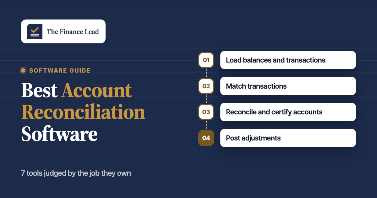 Best Account Reconciliation Software for Finance Teams