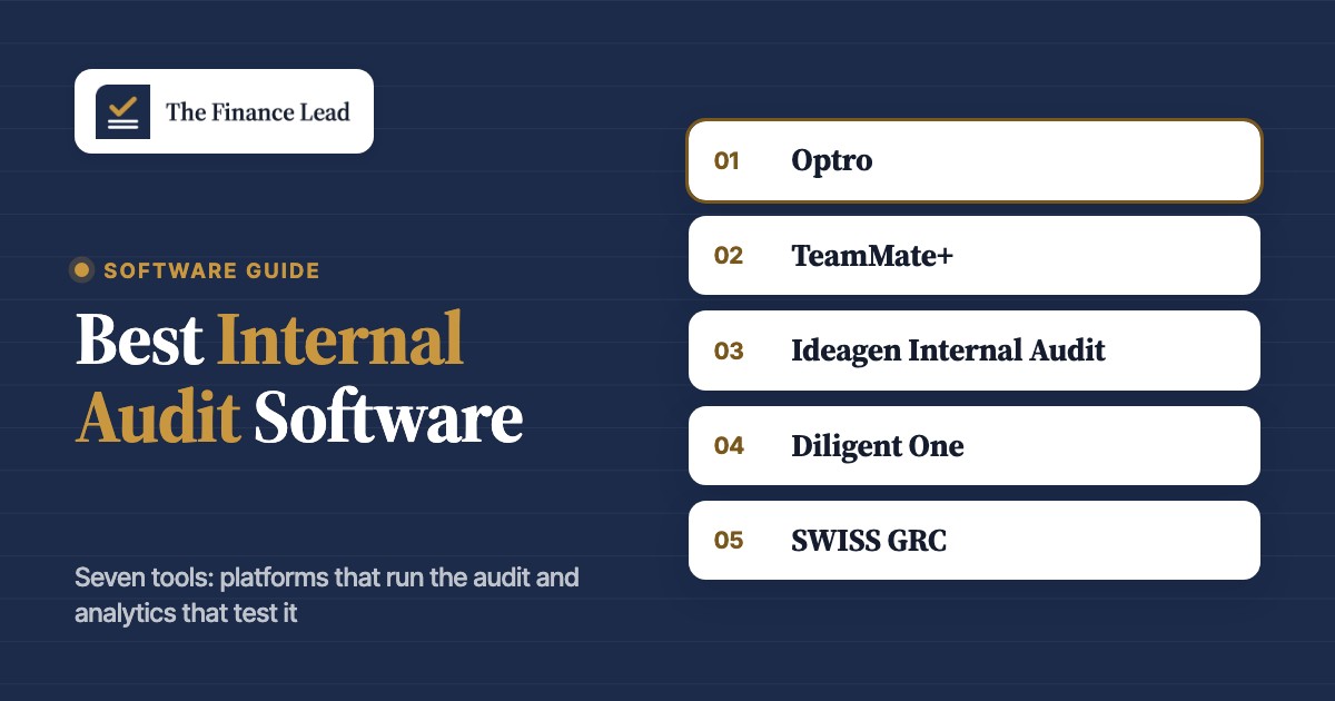 Best Internal Audit Software for Finance Teams