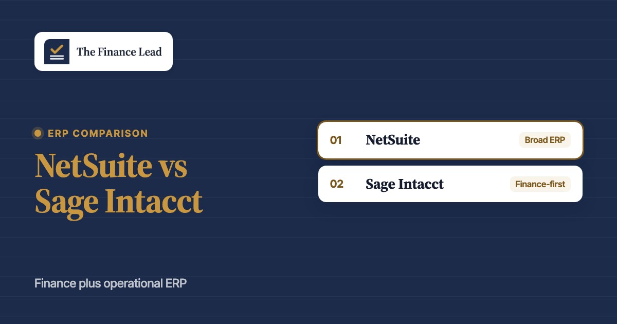 NetSuite vs Sage Intacct: Pricing, Features and Buyer Fit, featured image